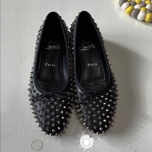Christian Louboutin sweetie Jane spike flats size 37